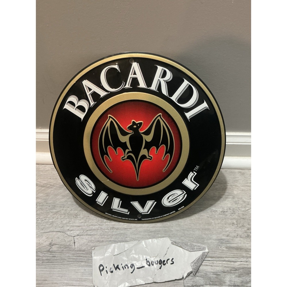 Bacardi Run Sign Tin Bar Sign ManCave